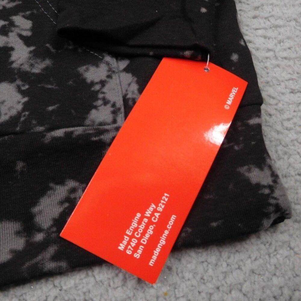 Marvel Black Panther Hoodie Men Medium Gray Tie Dye Wakanda Forever Pullover NWT - Picture 6 of 12